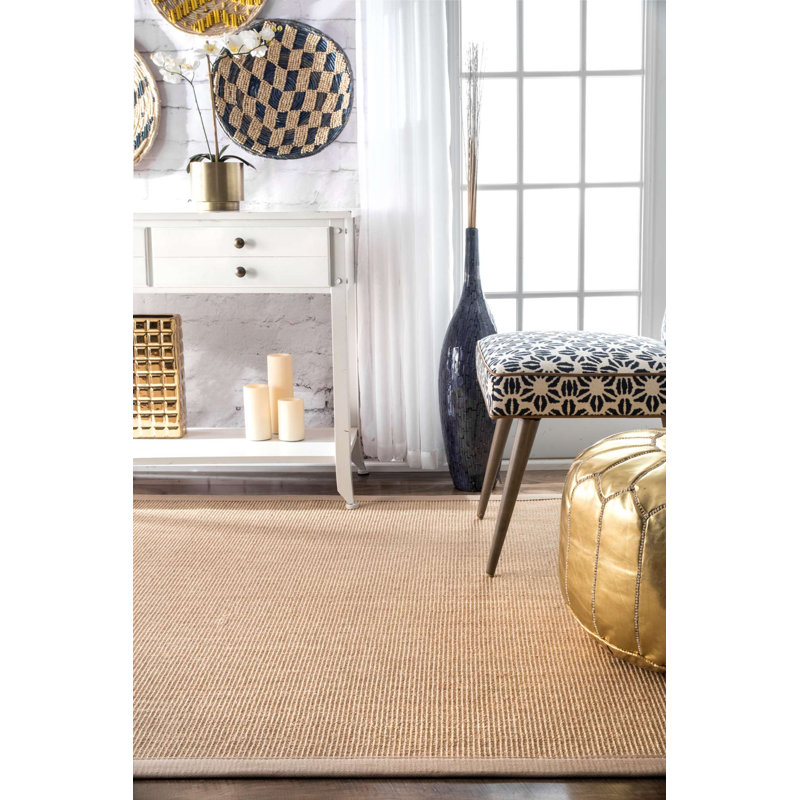 Highland Dunes Alhambra Jute/Sisal Sand Area Rug & Reviews Wayfair